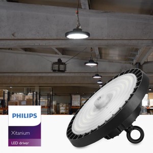 Industrie LED UFO Hallenstrahler 150W - Philips Treiber - DALI dimmbar - IP65 - Ausseneinsatz