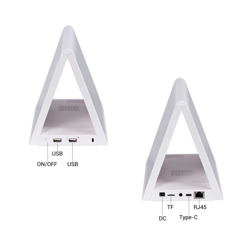 Digitaler Werbeträger 10,1'' - Werbedisplay - Frontalkamera - Doppel Touchscreen - USB Anschluss