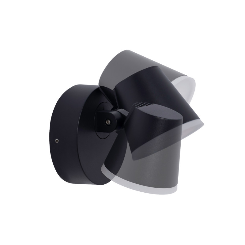 Schwenkbare Außenwandleuchte „Stan“ - 12,5W - 3000K - IP54 - schwenkbares Design - modern - mattschwarz Schwenkbare Außenwandleuchte „Stan“ - 12,5W - 3000K - IP54 - schwenkbares Design - modern - mattschwarz