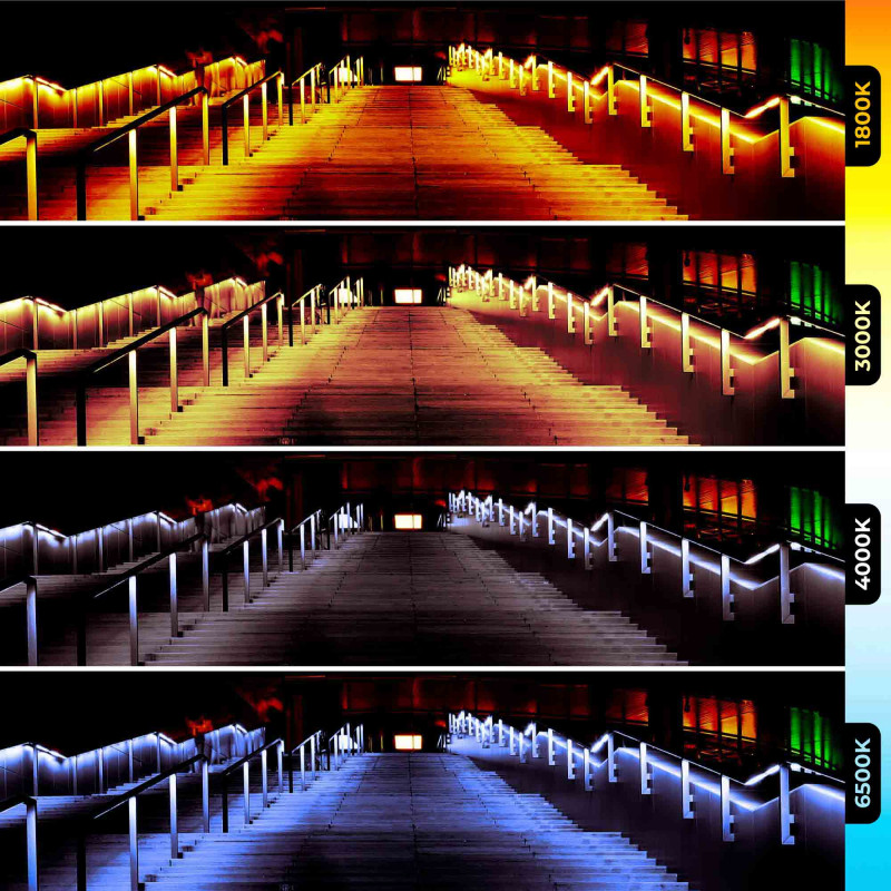 LED CCT Streifen IP67 - Außenbeleuchtung Treppenbeleuchtung Gelände Struktur Architektur Akzentbeleuchtung LED CCT Streifen IP67 - Außenbeleuchtung Treppenbeleuchtung Gelände Struktur Architektur Akzentbeleuchtung