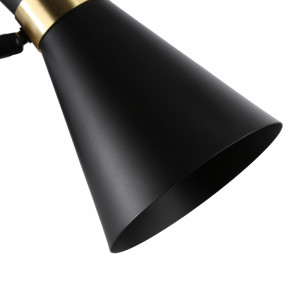 TOM DIXON - BEAT TALL Inspiration Wandleuchte „Mode“ mit Gelenkarm - schwenkbar, schwarz gold