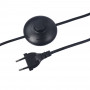 Stehlampe E27 Opalglaskugel ANNI - FLOS IC Designerlampe - Schlafzimmer Dekolampe - mit Kabel und Stecker