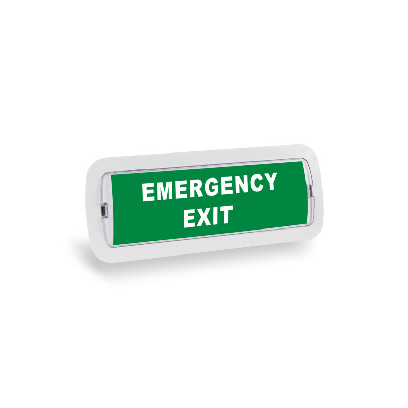 Set EMERGENCY EXIT Schild + Notleuchte 3W