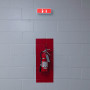 SET Selbstklebendes Feuerlöscher-Piktogramm + Notleuchte 3W - Sicherheitsbeleuchtung Feuer