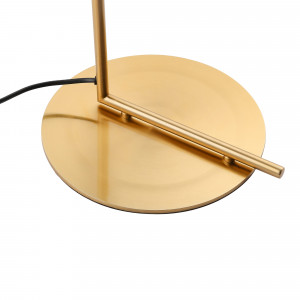 Opalglaskugel-Stehleuchte „Anni“ - E27 - FLOS IC Inspiration - Stehlampe - goldener Standfuß