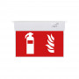 Dauerhafte Anbau-Notleuchte mit Feuerlöscher-Piktogramm - LED Sicherheitsbeleuchtung Notsituation