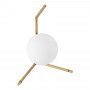 Tischleuchte „Octo“ mit Opalglaskugel - Inspiration FLOS IC - ikonische Leuchte - Designerlampe