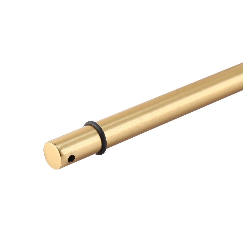 Tischleuchte „Octo“ mit Opalglaskugel - Inspiration FLOS IC - goldfarbene Struktur Standfuß