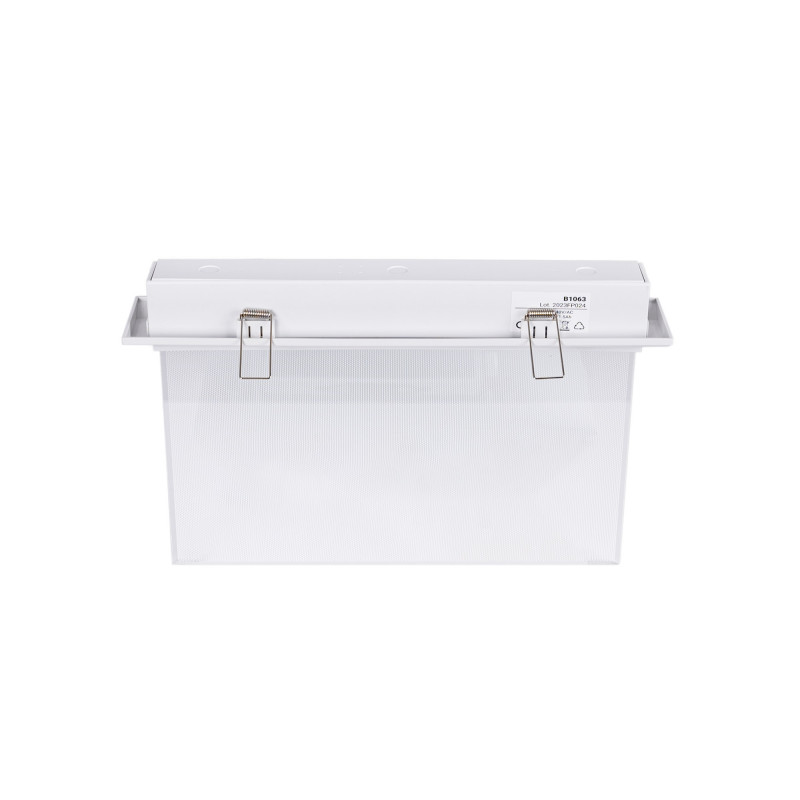 Dauerhafte Einbau-Notleuchte mit WC-Piktogramm - LED Notbeleuchtung + Schild Toilette