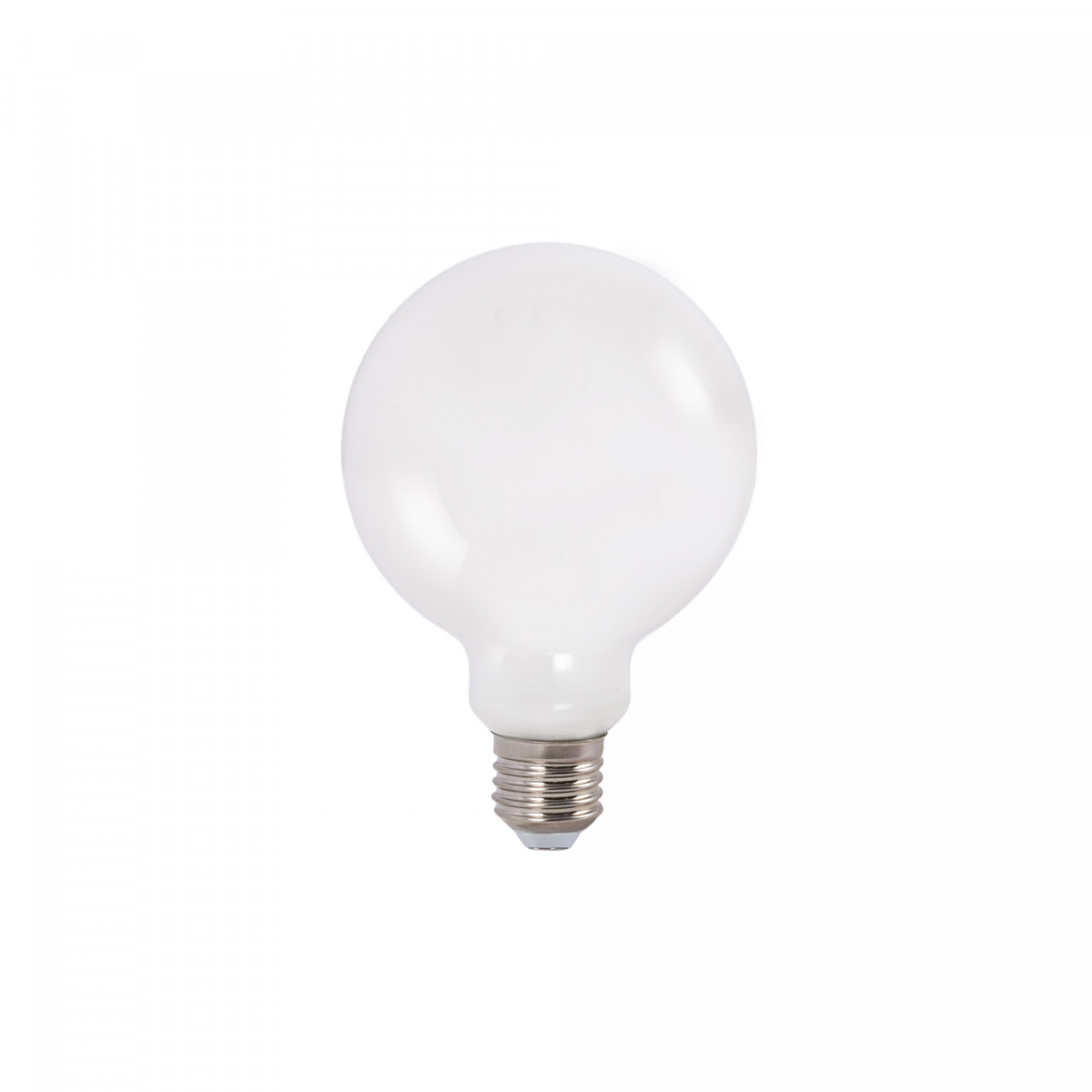 Deko LED Globo Lampe „Milky“- E27 G95 - 6W - 3000K - LED Leuchtmittel, Glühlampe, Milchglas, Glühbirne