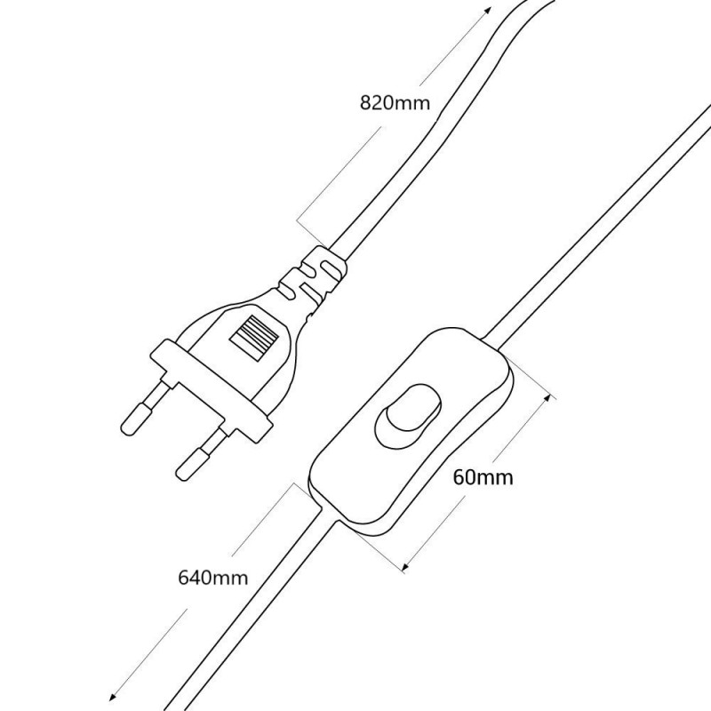 Schwenkbare Wandleuchte „Pitt“ mit Kabel und Stecker / Inspiration „Petite Potence“ - Kabellänge