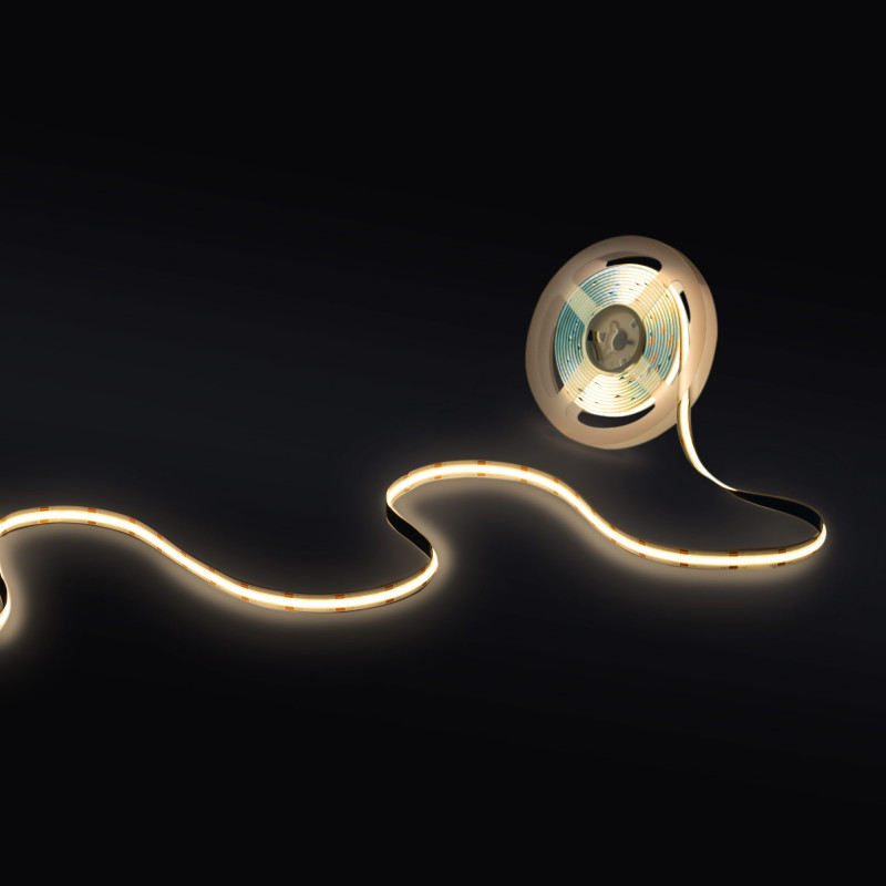 COB LED-Streifen 24V DC - CCT - 14W/m - 10mm - IP20 - 5m Rolle - alle 26mm kürzbar COB LED-Streifen 24V DC - CCT - 14W/m - 10mm - IP20 - 5m Rolle - alle 26mm kürzbar