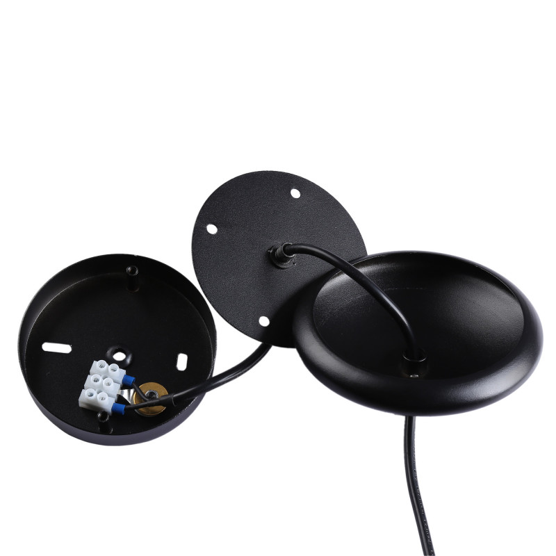 Höhenverstellbare Hängeleuchte „Loop“ aus Metall und Holz - E27 Hängelampe Deckenbaldachin Modern Höhenverstellbare Hängeleuchte „Loop“ aus Metall und Holz - E27 Hängelampe Deckenbaldachin Modern