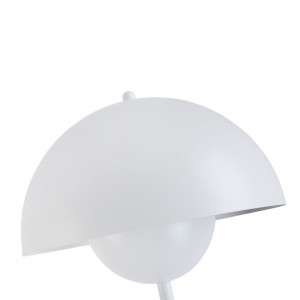 Stehleuchte „Shapó“ / Inspiration „Flowerpot“ - E27 Stehlampe Halbkugel Design - in Weiß