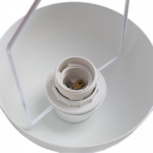 Stehleuchte „Shapó“ / Inspiration „Flowerpot“ - Hochwertige E27 Stehlampe, C37, G45 - in Weiß