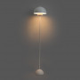 Stehleuchte „Shapó“ / Inspiration „Flowerpot“ - E27 Stehlampe, Sofa, Leselampe - in Weiß