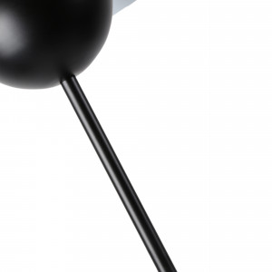 Stehleuchte „Shapó“ / Inspiration „Flowerpot“ - E27 Stehlampe Halbkugel Design - in Schwarz