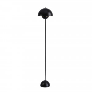 Minimalistische Stehlampe E27 „Shapó“  in Schwarz - Flowerpot Inspiration Verner Panton