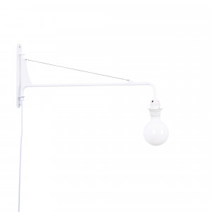 Schwenkbare Wandleuchte „Pitt“ mit Kabel und Stecker / Inspiration „Petite Potence“ - Minimalistisch E27