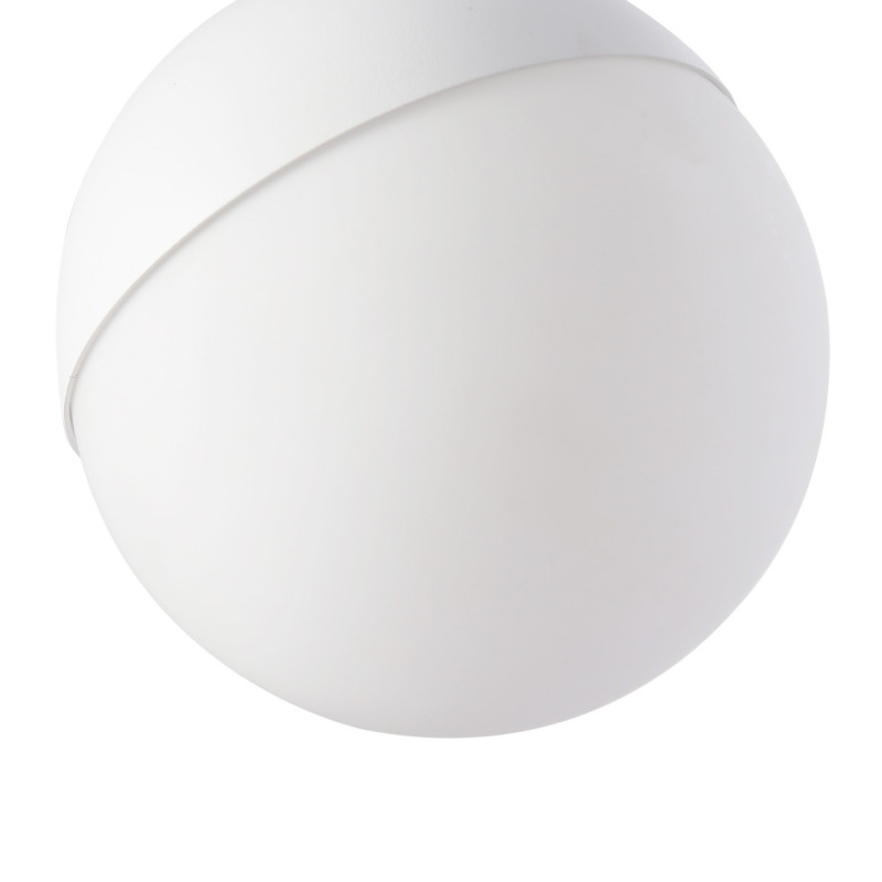 LED Schienensystem Pendelleuchte 48V Kugel - warmes Licht - Sehkomfort - Weiß LED Schienensystem Pendelleuchte 48V Kugel - warmes Licht - Sehkomfort - Weiß