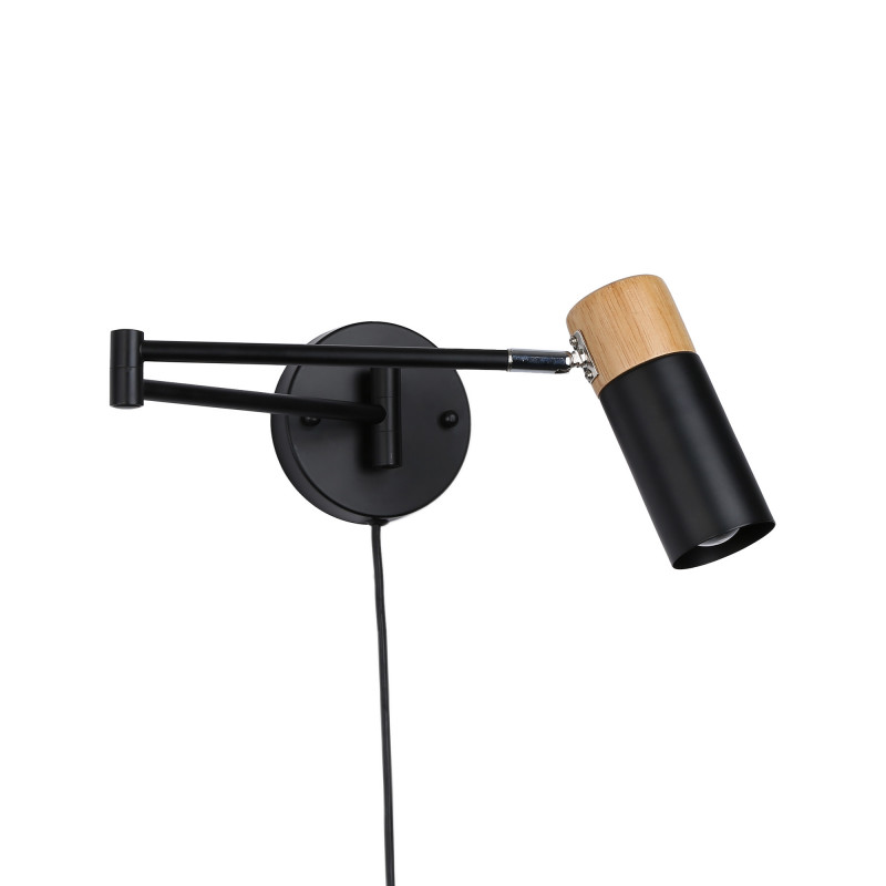 Skandi Wandleuchte LOGAN - mit Kabel, Stecker, Schalter. Minimalismus, modern, Gelenkarm, schwenkbar Skandi Wandleuchte LOGAN - mit Kabel, Stecker, Schalter. Minimalismus, modern, Gelenkarm, schwenkbar