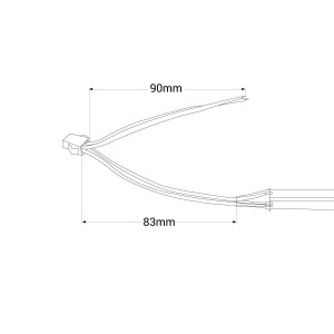 Smarter einfarbiger IC COB-LED-Streifen 24V DC - 12W/m - IP20 - 360 LEDs/m - Breite 10mm – 5m lang - Abmessungen