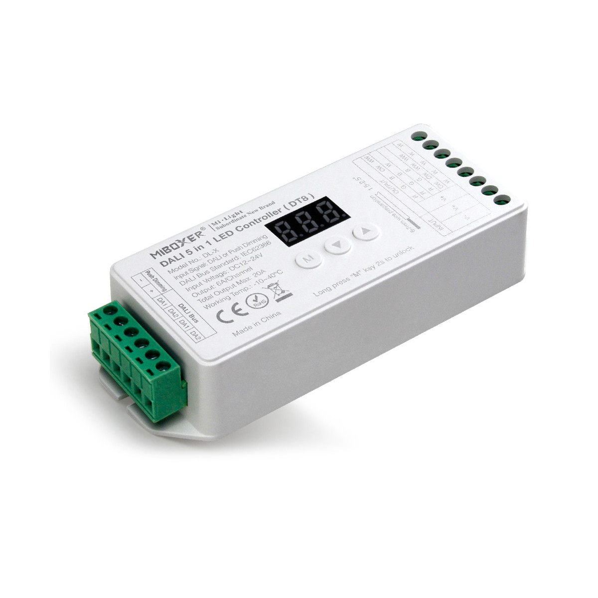 DALI 5 in 1 LED Controller (DT8) - 12-24V DC