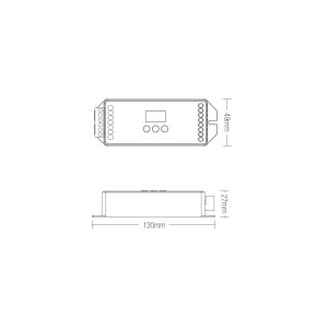 DALI 5 in 1 LED Controller (DT8) - 12-24V DC - Abmessungen