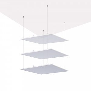 Aufhänge-Set für Slim LED-Panels - Pendel, Stahlseil, Aufhängung