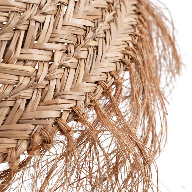Naturfaser Pendelleuchte NAM XL - Korblampe E27 - Seegras, handgeflochten