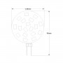 LED G4 flache Bipin-Stiftsockellampe 12V AC/DC - 2,5W - Abmessungen