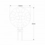 G4 flache LED-Stiftsockellampe 12V AC/DC - 2W - Abmessungen