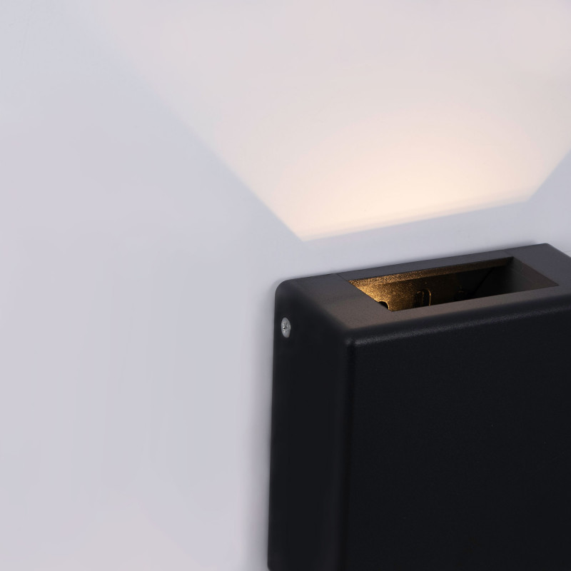 Eckige LED-Wandleuchte „Square 2“ für den Außenbereich - 3W - IP54 - weiches, sanftes Licht Eckige LED-Wandleuchte „Square 2“ für den Außenbereich - 3W - IP54 - weiches, sanftes Licht