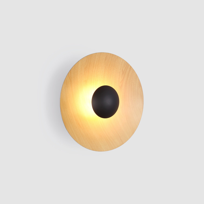 Designer LED-Wandleuchte „Larson“ - 8W - Wandlampe, Innenraum, Ginger MARSET Inspiration - Holzoptik