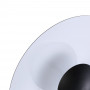 Schwarz Weiße LED Lampe 18W - Warmweiß, Skandi, minimalistisch, schlicht - Innenbeleuchtung