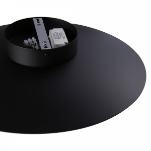 Schwarze LED Wandleuchte 18W - Warmweiß, Skandi, minimalistisch, einfache Montage