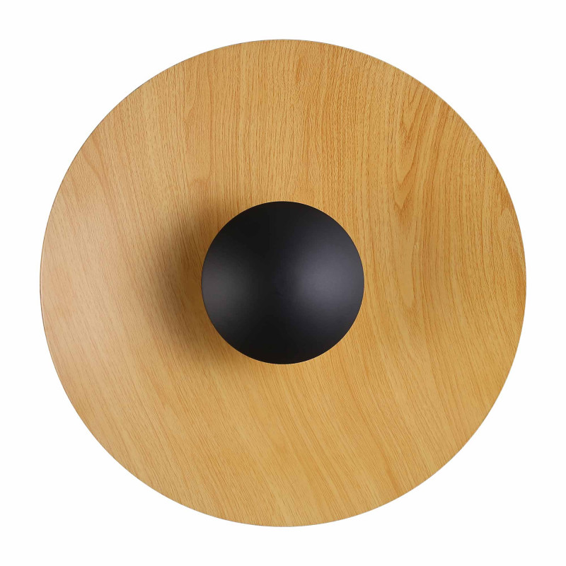 Designer LED-Wandleuchte „Larson“ - 18W - Holzoptik, Skandi, Minimalismus