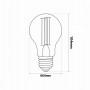 LED Lampe PHILIPS E27 A60 - 8,5W - 4000K - Abmessungen