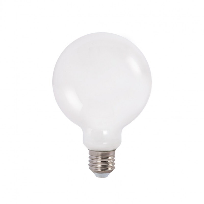 Deko LED Lampe „Milky“ - E27 G125 - 6W - 3000K