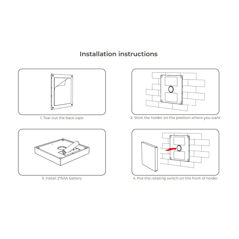 RGB+CCT Touch-Steuerung 1 Zone - Schwarz - Mi-Light - Wandmontage, Halterung, magnetisch RGB+CCT Touch-Steuerung 1 Zone - Schwarz - Mi-Light - Wandmontage, Halterung, magnetisch