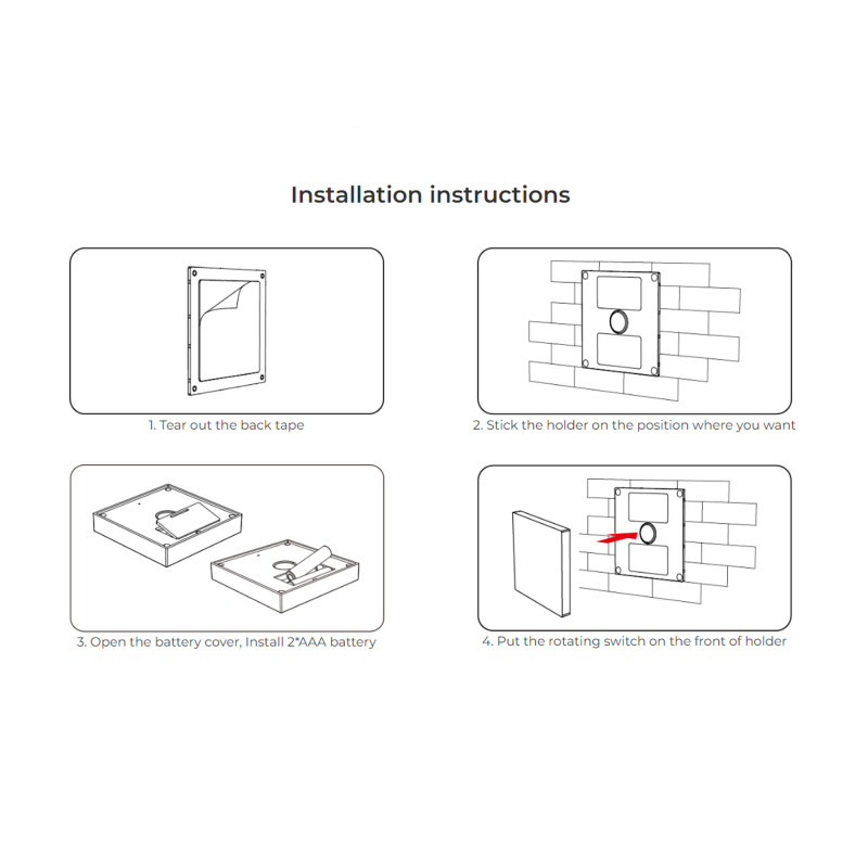 RGB- und RGBW-Touch-Steuerung 4 Zonen - Schwarz - MiLight MiBoxer - Wandinstallation Halterung magnetisch RGB- und RGBW-Touch-Steuerung 4 Zonen - Schwarz - MiLight MiBoxer - Wandinstallation Halterung magnetisch