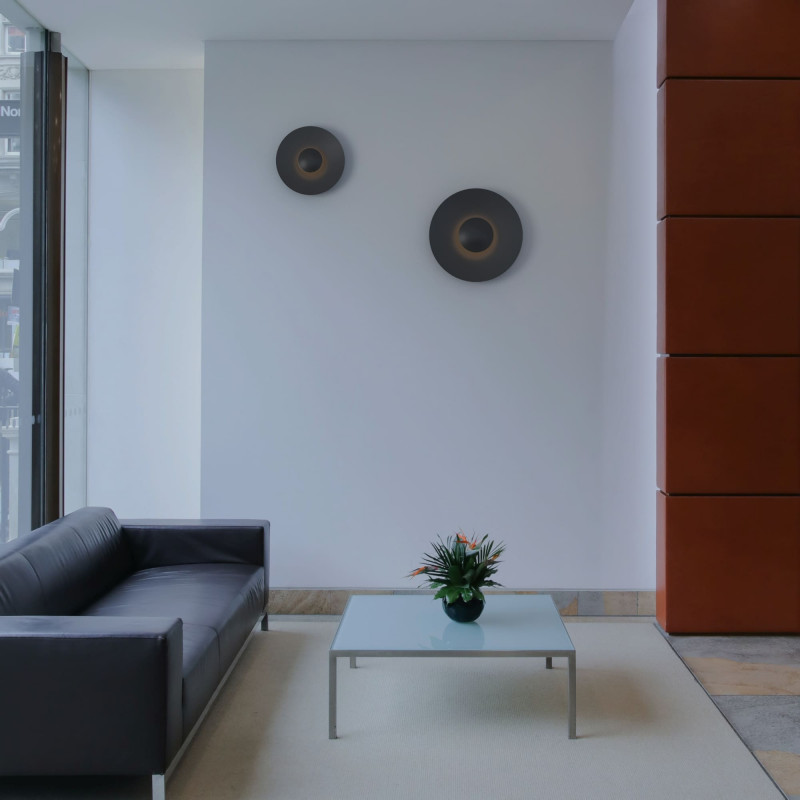 Designer LED-Wandleuchte „Larson“ - 18W - Variante Schwarz