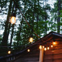 Lichterkette Outdoor 11,5 Meter + 10 x 1W LED Filament Lampen E27 - IP44 - Bernstein - Außen Hochzeit, Partys, Grillparty