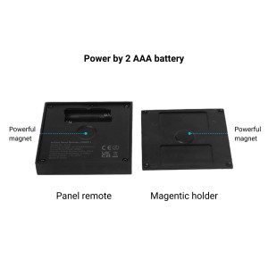 RGB- und RGBW-Touch-Steuerung 4 Zonen - Schwarz - Mi-Light - batteriebetrieben