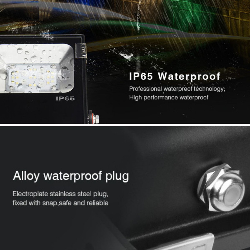 LED Fluter RGB+CCT - 10W - RF/WLAN - IP65 -Mi-Light - wasserdicht, Regen, Outdoor LED Fluter RGB+CCT - 10W - RF/WLAN - IP65 -Mi-Light - wasserdicht, Regen, Outdoor