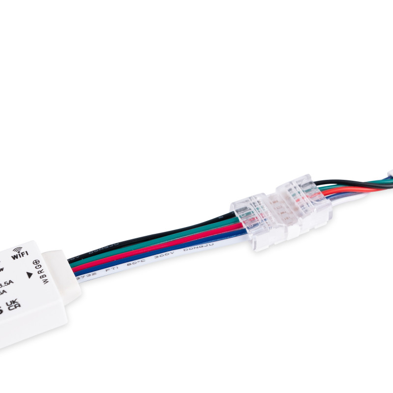 RGBW Schnellverbinder, Kabel zu Kabel - 5 polig (5 Drähte) - LED Streifen verbinden