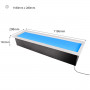 LED-Panel „SMART Blue Skylight“ Deckenhimmel Tageslicht - 100W - 120x30cm - Abmessungen
