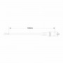 Anschlusskabel für LED Panel-Treiber: B5234 - B5235 - B5236 (Buchse) - Abmessungen