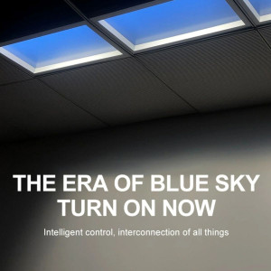 LED-Panel „SMART Blue Skylight“ - Deckenhimmel Tageslicht - 50W - 60x30cm - Himmeleffekt
