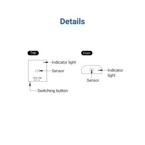 Doppelter Näherungssensor zum Schalten und Dimmen von LED-Streifen 5-24V DC - Details